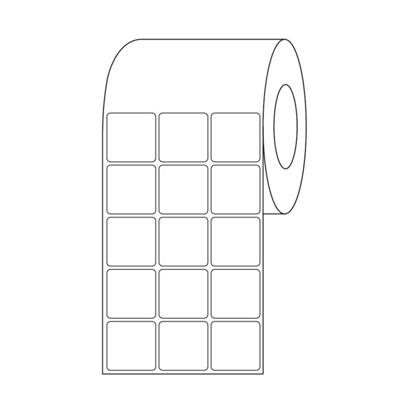 Nevs Direct Thermal Slide Label, 15/16" x 15/16", 3 Across White CB-SL-T-3 - main